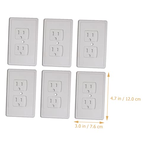 Vaguelly 30 Pcs Anti-Electric Shock Socket Cover Safety Outlet Covers Light Faceplate Power Outlet Cover Receptacle Outlet Cover Electric Outlets USB Wall Outlet Baby Anti-Shock White Plug