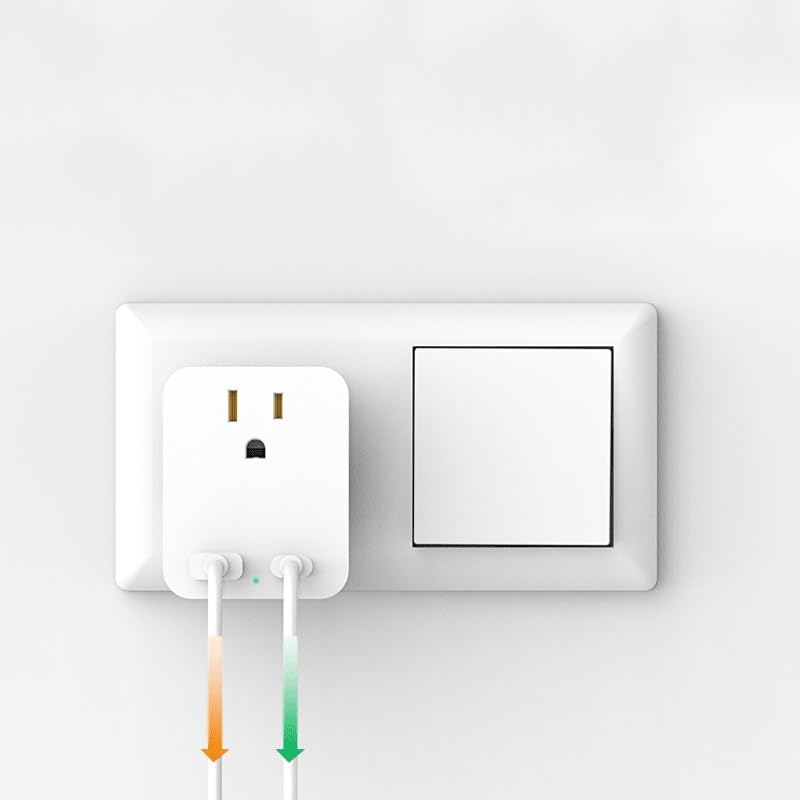 LXFDP Converter Plug with USB Type-C Smart Charger Headboard Charging Plug