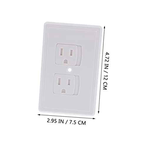 Totority 40 Pcs Socket Protection Cover Outlet Plug Cover Childproof Outlet Covers Wall Outlet Cover Gate Child Proof Outlet Cover Wall Outlets Power Supply Baby Safety Cover Abs White