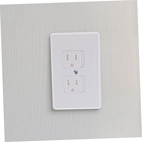 Totority 40 Pcs Socket Protection Cover Outlet Plug Cover Childproof Outlet Covers Wall Outlet Cover Gate Child Proof Outlet Cover Wall Outlets Power Supply Baby Safety Cover Abs White