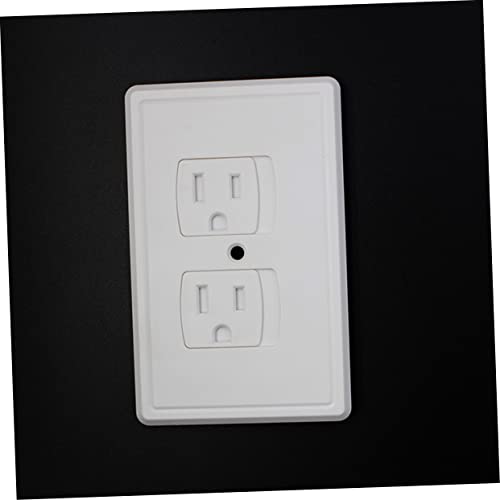 Vaguelly 30 Pcs Anti-Electric Shock Socket Cover Safety Outlet Covers Light Faceplate Power Outlet Cover Receptacle Outlet Cover Electric Outlets USB Wall Outlet Baby Anti-Shock White Plug