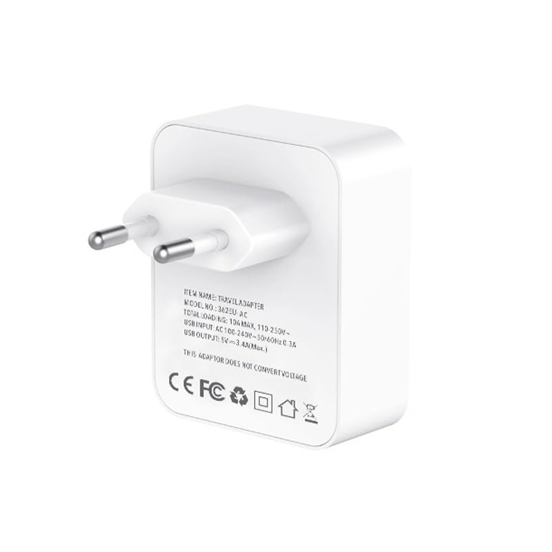 LXFDP Converter Plug with USB Type-C Smart Charger Headboard Charging Plug