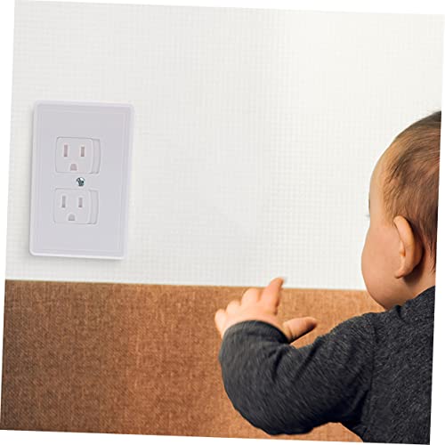 Totority 40 Pcs Socket Protection Cover Outlet Plug Cover Childproof Outlet Covers Wall Outlet Cover Gate Child Proof Outlet Cover Wall Outlets Power Supply Baby Safety Cover Abs White