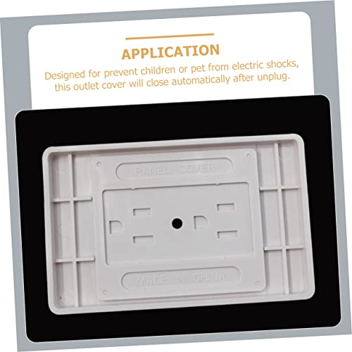 Vaguelly 30 Pcs Anti-Electric Shock Socket Cover Safety Outlet Covers Light Faceplate Power Outlet Cover Receptacle Outlet Cover Electric Outlets USB Wall Outlet Baby Anti-Shock White Plug