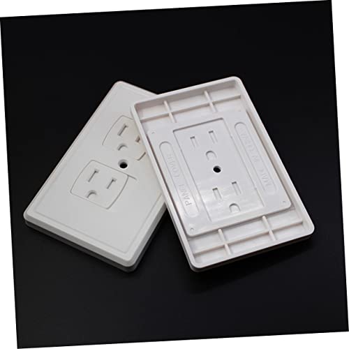 Vaguelly 30 Pcs Anti-Electric Shock Socket Cover Safety Outlet Covers Light Faceplate Power Outlet Cover Receptacle Outlet Cover Electric Outlets USB Wall Outlet Baby Anti-Shock White Plug