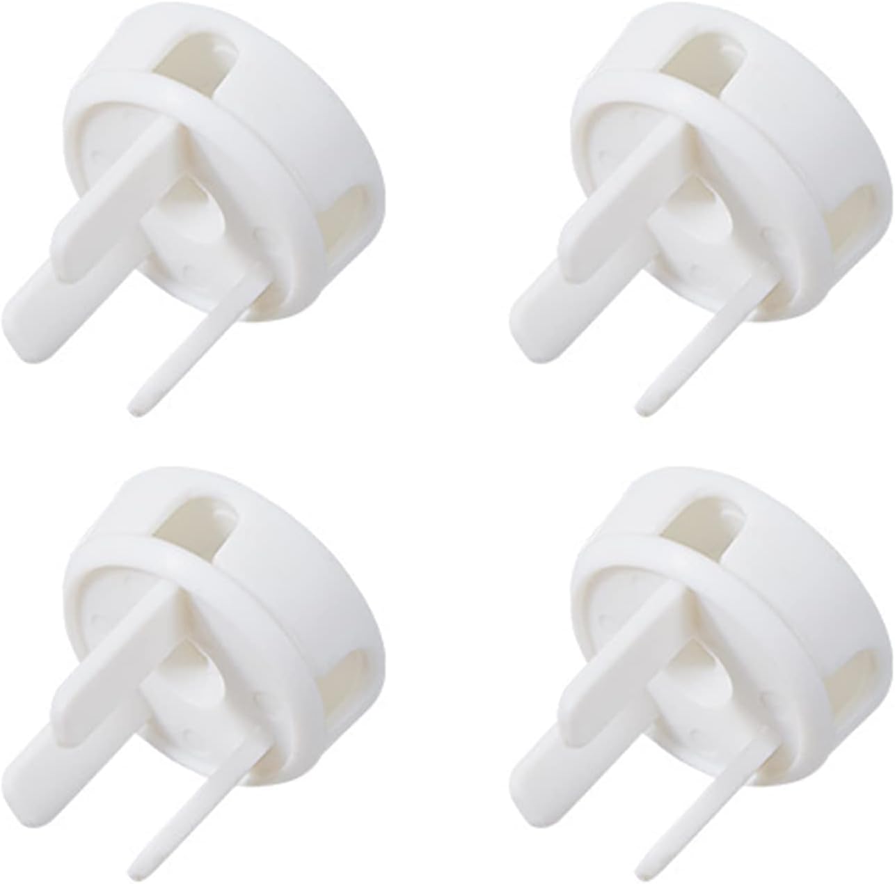 Socket Cover Plug Fixer 4Pcs Appliance Plug Fan Refrigerator Supplies For Home Bedroom Living Room Wall Plugs Storage Wall Socket Cover Decorative