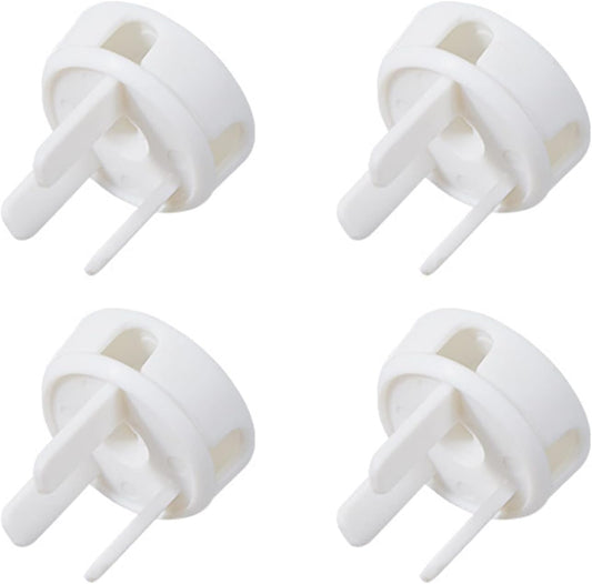 Socket Cover Plug Fixer 4Pcs Appliance Plug Fan Refrigerator Supplies For Home Bedroom Living Room Wall Plugs Storage Wall Socket Cover Decorative