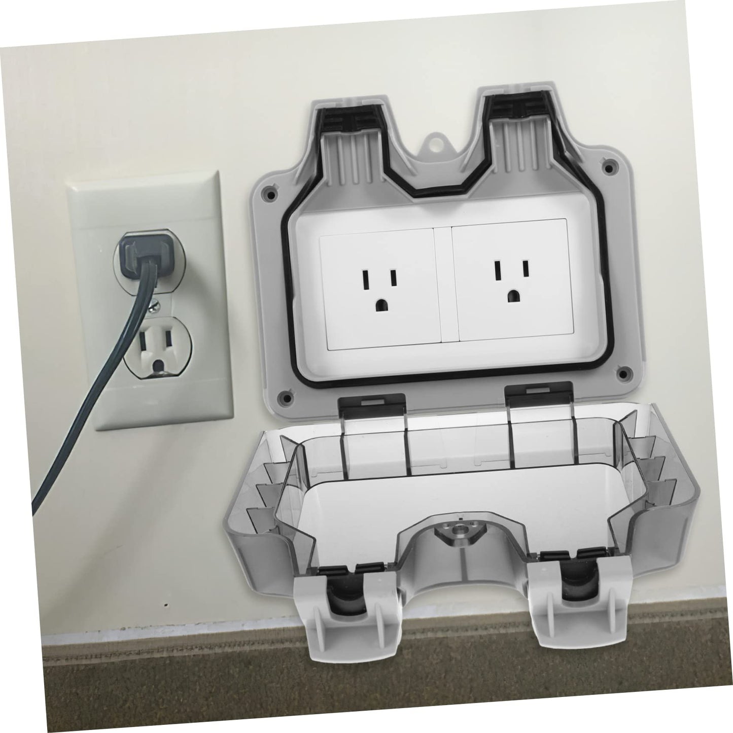 UKCOCO 3 Sets Waterproof Socket Outlet Covers Baby Proofing Electrical Outlet Covers Outdoor Power Strip Weatherproof Socket Protector Baby Outlet Covers Abs Child Plug Cover
