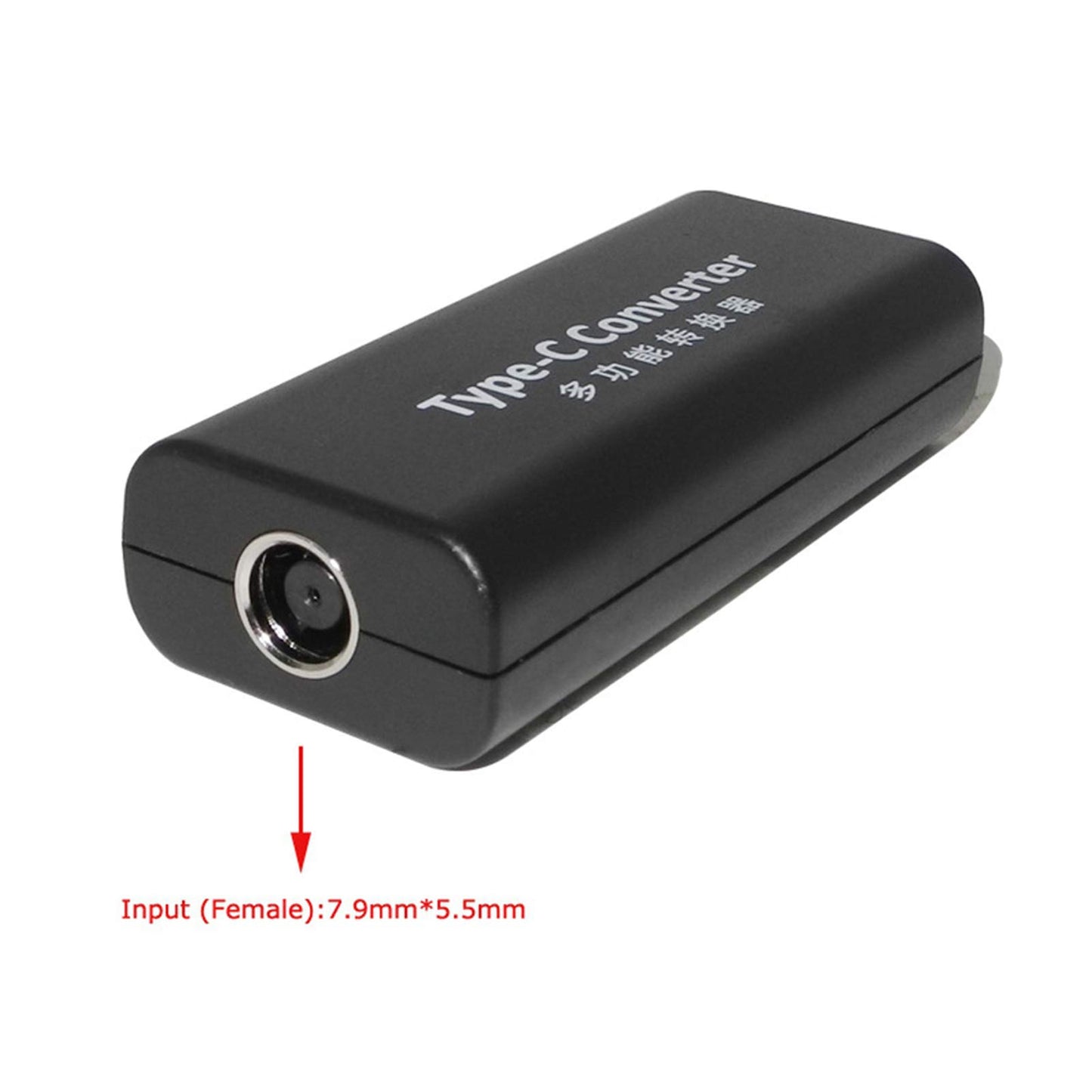 Wendry Slim Power Adapter, 65W DC Female to Type-C USB C Laptop Power Adapter Converter,Plug and Play(7.9 x 5.5mm)