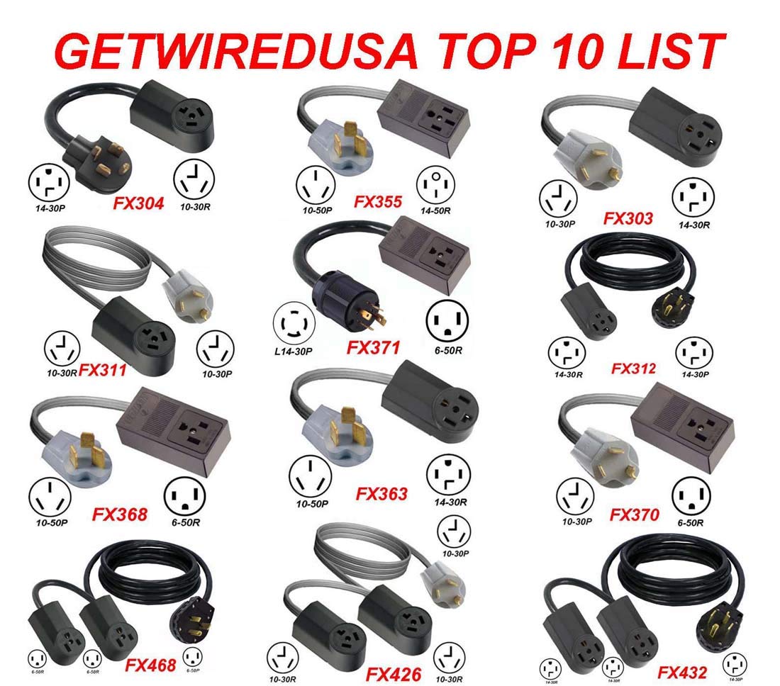 10FT. New 14-30R 4-Pin Female Receptacle Socket To Old 10-30P 3-Prong Male Plug, Dryer Cord Converter, Electric Power Outlet Adapter, NEMA FX10FT1030P1430R